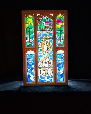 Harry Potter Bathroom Stained Glass Window