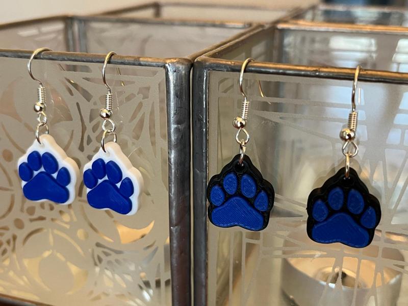 Paw Print Earrings