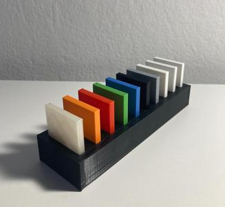 Filament color swatch palette