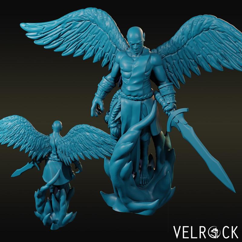 Angelic Warrior with Longsword (Male) NOW PRESUPPORTED