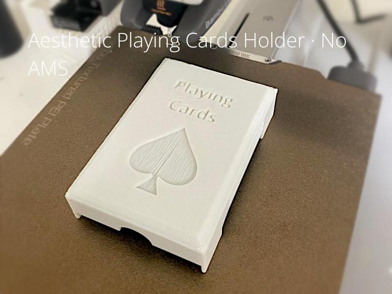 Aesthetic Playing Cards Holder / No AMS