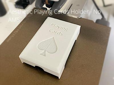 Aesthetic Playing Cards Holder / No AMS