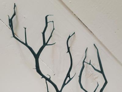 two LOW POLY tree branches