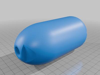 replica of the RM277 Delta P Brevis III "Potato" silencer for Airsoft use