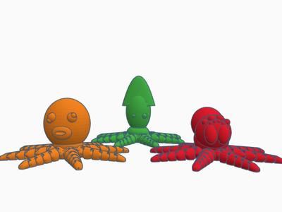 Articulated Octopus, Spider, and Kraken