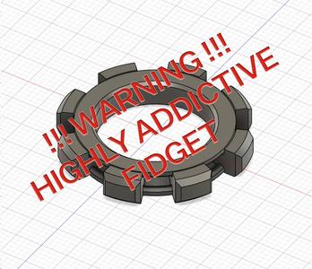 Pearl spinner Fidget ring