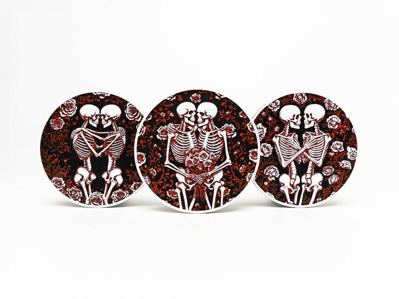 Skeleton Romance Coasters