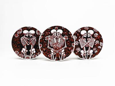 Skeleton Romance Coasters