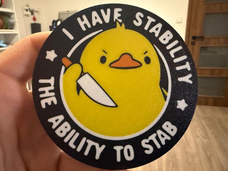 Ability to stab coaster