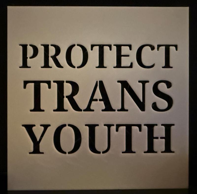 Protect Trans Youth Stencil