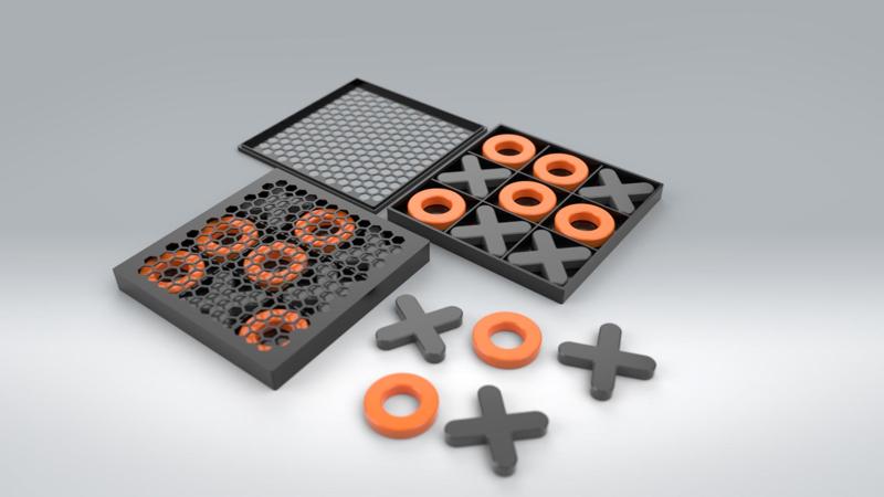 Tic-Tac-Toe Game Set (Easy To Print)