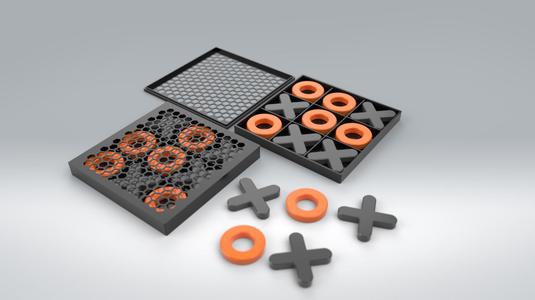 Tic-Tac-Toe Game Set (Easy To Print)