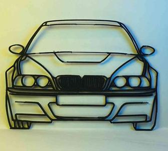 BMW E46 M3 silhouette WallArt