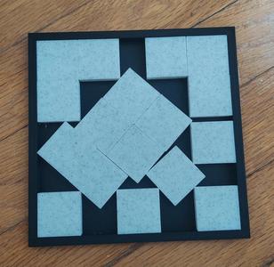 17 Square Pack Puzzle