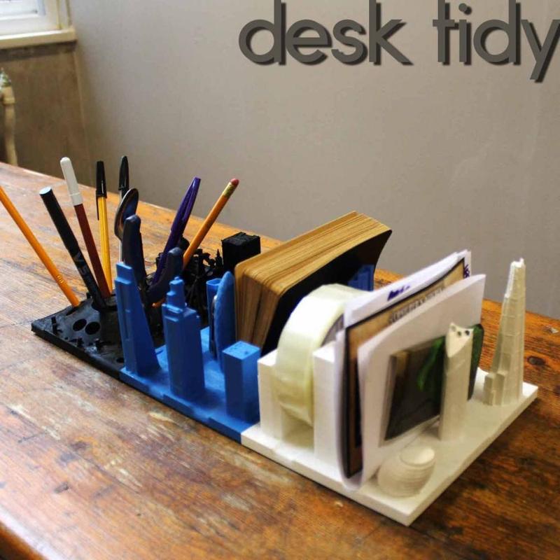 LONDON DESK TIDY - support free