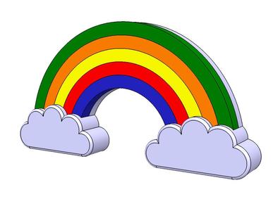 Rainbow on the cloud