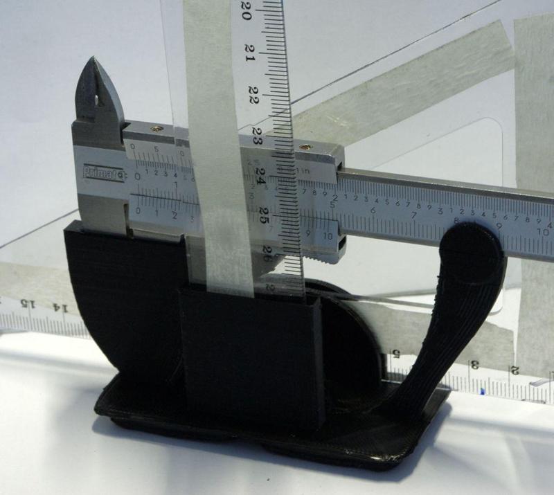Gridfinity Caliper Stand with Ruler and Set Square/Triangle Stand