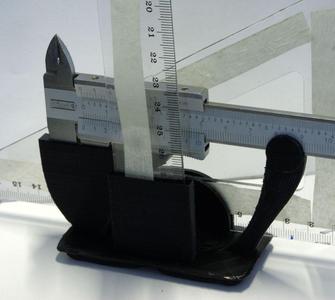 Gridfinity Caliper Stand with Ruler and Set Square/Triangle Stand
