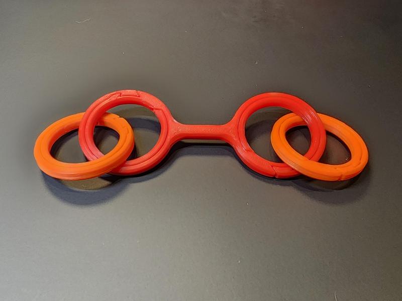 #0162 O-O Links Round Split Key Ring - STRONG Enough for Everyday Use! [3 Link Lengths]