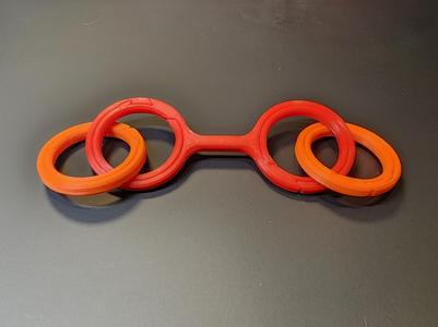 #0162 O-O Links Round Split Key Ring - STRONG Enough for Everyday Use! [3 Link Lengths]