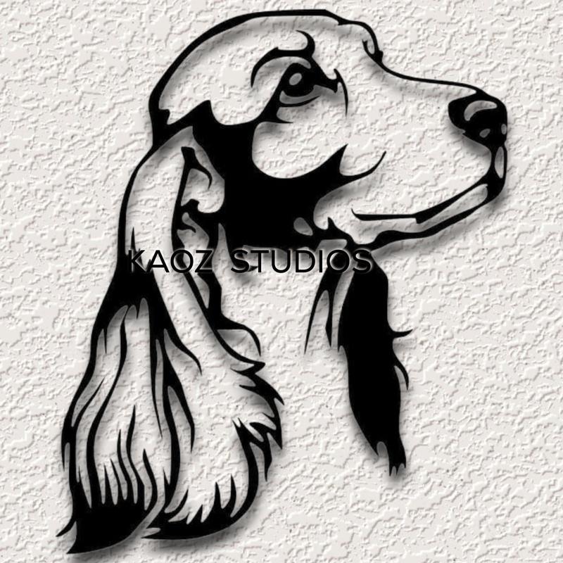setter wall art spaniel wall decor hunting dog decoration