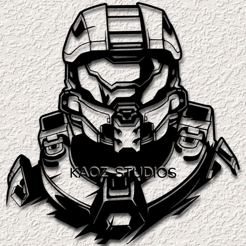 halo wall art master chief wall decor halo series fan art decoration