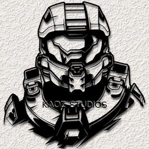 halo wall art master chief wall decor halo series fan art decoration