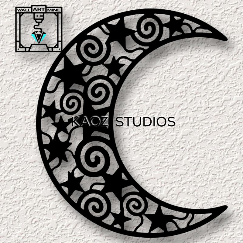 moon wall art stars wall decor spiritual space decoration 