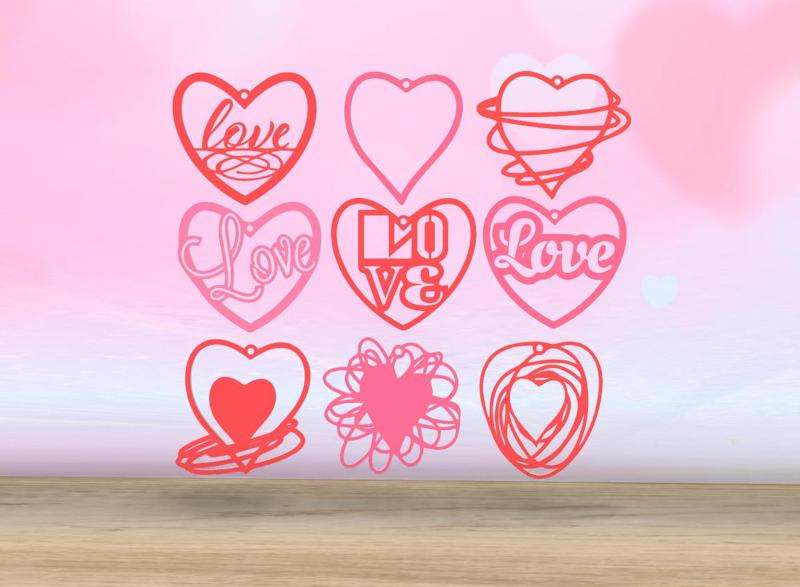 Valentine's Day - Hanging Ornaments Collection