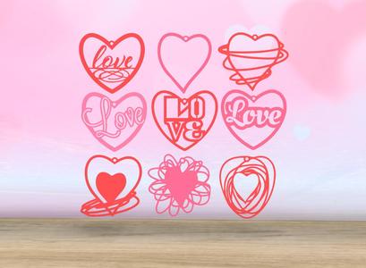 Valentine's Day - Hanging Ornaments Collection