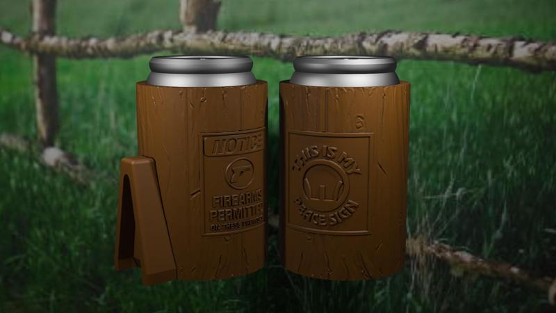 Fence Post Sign Beer Can Holders – Set 2