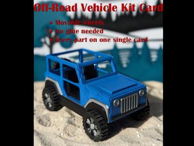 Off-Road Vehicle Kit Card
