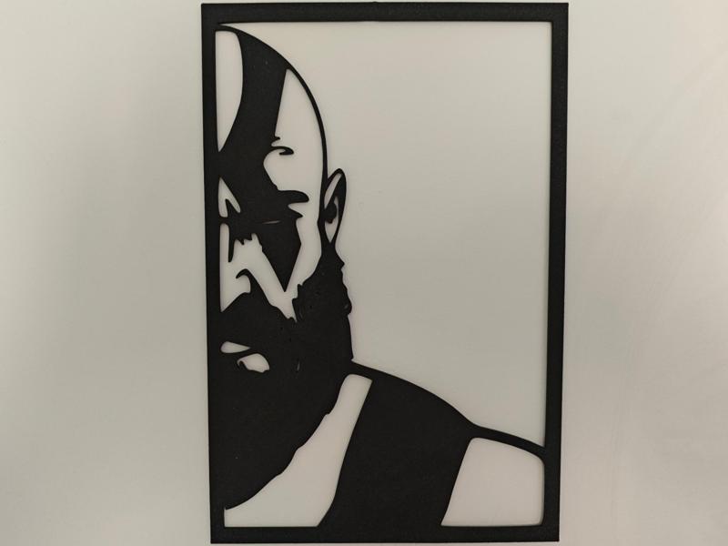 Kratos Frame – Shadow Art Style