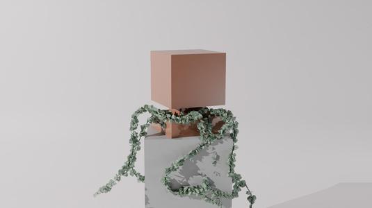 Elevated Cube Pot Plant - Home Decoration