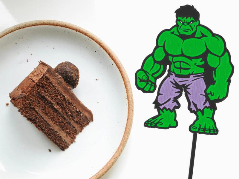Hulk cake topper