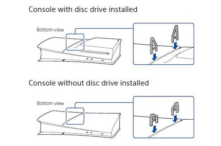 Horizontal Stand Bracket For PS5 Slim Disc Version