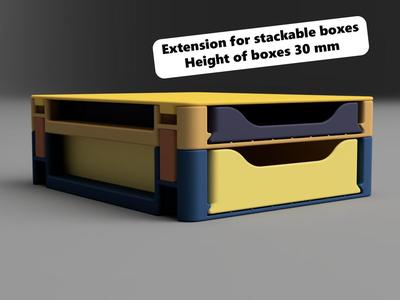 Versatile Stackable Storage Box System (Height 30)