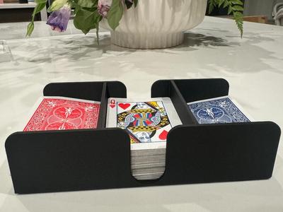 3 Slot Card Deck Holder, holds 4+ decks of cards