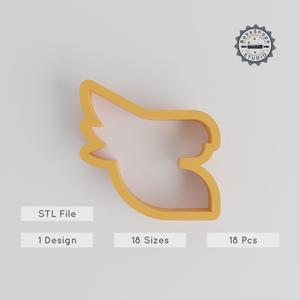 Cockatoo Shape Cutter Set, 18 Sizes, Perfect for Cookies, Fondant & Clay, Parrot, Bird, Exotic, Tropical, Australian, Feathered Design PRODUCT_1296