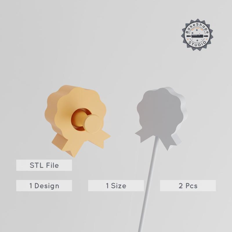 Badge Cake Pop Mold, Award & Emblem Design, 2-Piece Set for Best Quality Creations PRODUCT_1228