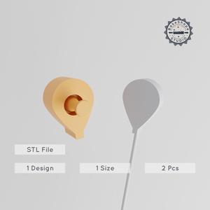 Hot Air Balloon Cake Pop Mold Set, Travel & Adventure-Themed, Sky Balloon Decor, 2-Piece STL for 3D Printing PRODUCT_1237