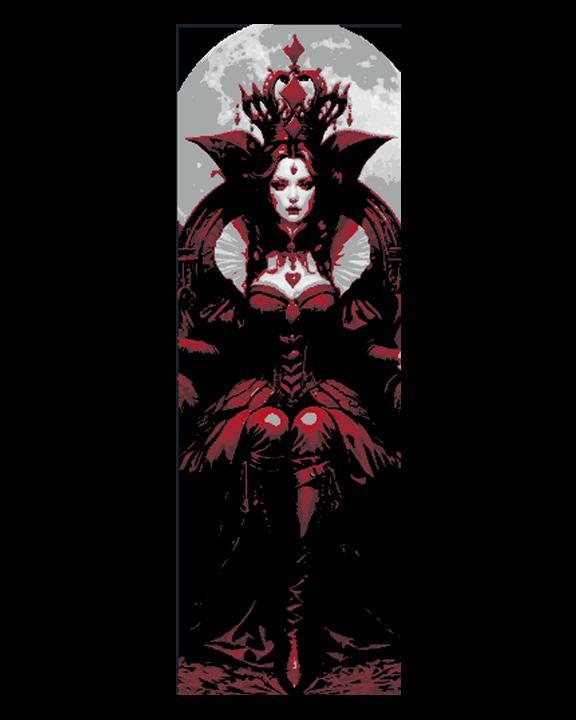 The Lady in Red - Beautiful She-devil with alluring Eyes - Set of 3 Bookmarks 