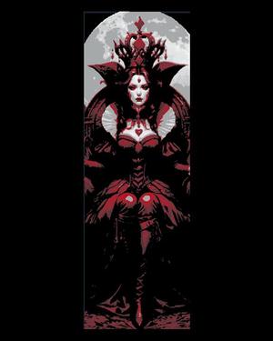 The Lady in Red - Beautiful She-devil with alluring Eyes - Set of 3 Bookmarks 