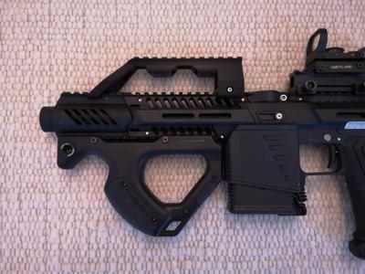 Bee63 Top Grip Picatinny Woodland Milsim Paintball Gotcha Rail Raiser