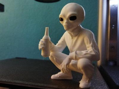 Slavic Alien Chilling & Squatting