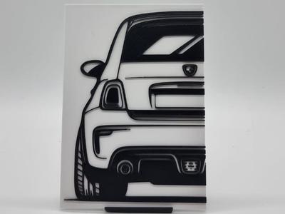 2D Wall Art Fiat 500 Abath