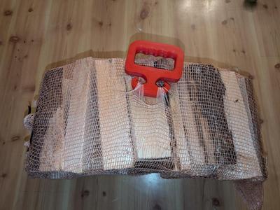Ergonomic bag hook for firewood and groceries
