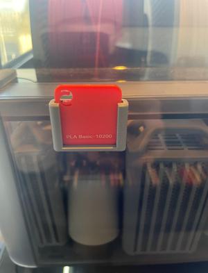 Filament swatch holder for AMS