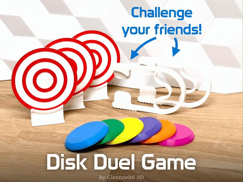 Disk Duel Game (launch disk, shoot targets, win the challenge!)