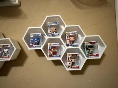 Mini Funko Pop Honeycomb Display